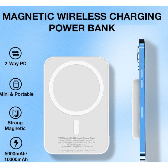 Magsafe Magnetic Wireless Power Bank iPhone and android supported