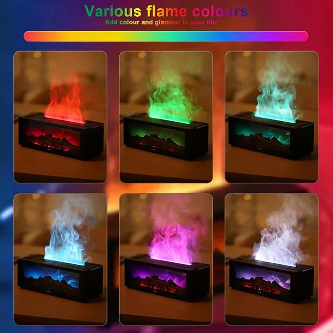 Flame Fireplace Aroma Diffuser Ultrasonic Aroma & Flame Mist