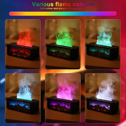 Flame Fireplace Aroma Diffuser Ultrasonic Aroma & Flame Mist